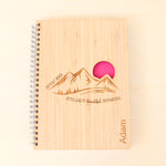 Load image into Gallery viewer, Personalised Notebook - Mountains
