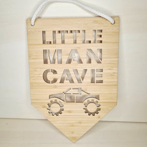Little Man Cave Sign - READY TO SEND