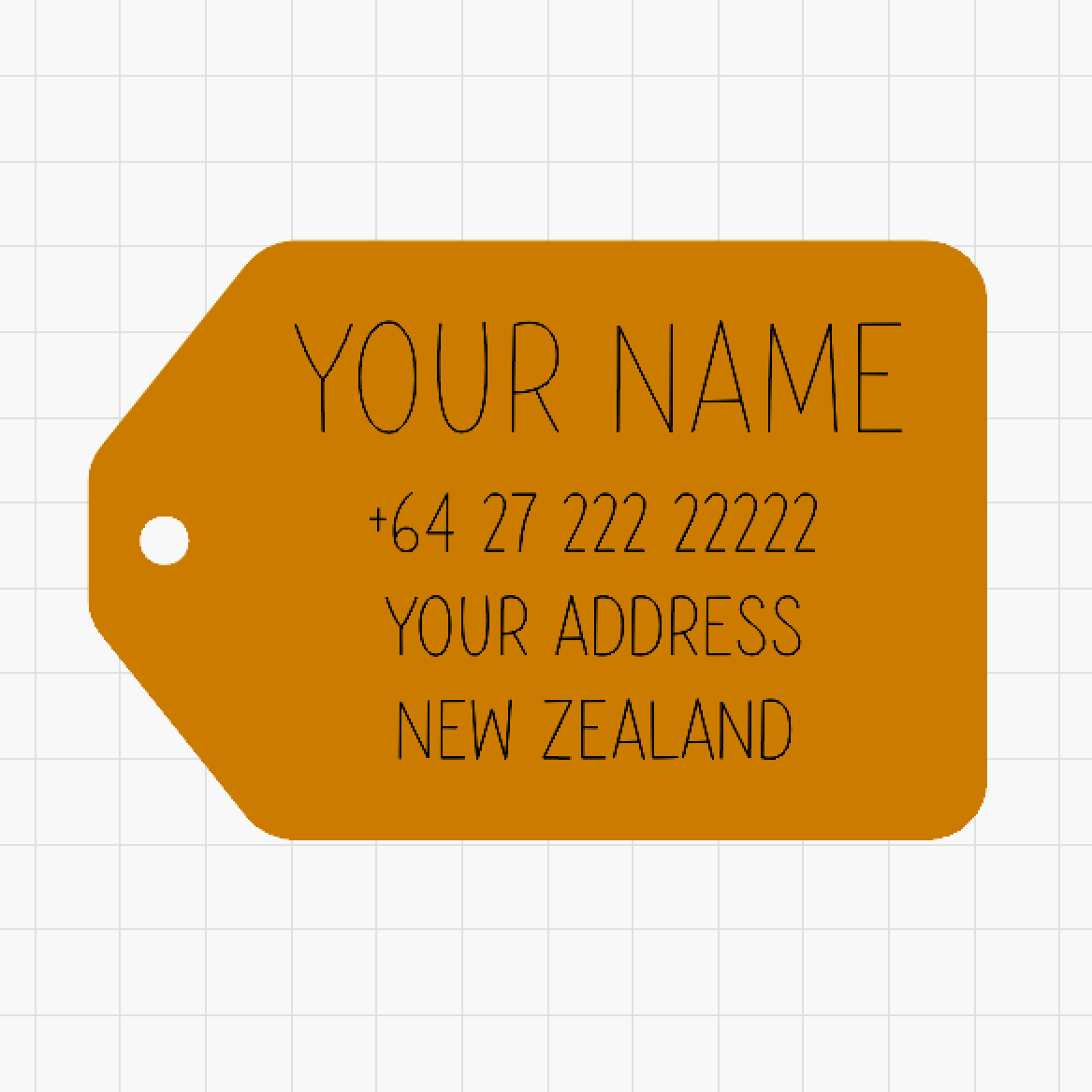 Luggage bag tag