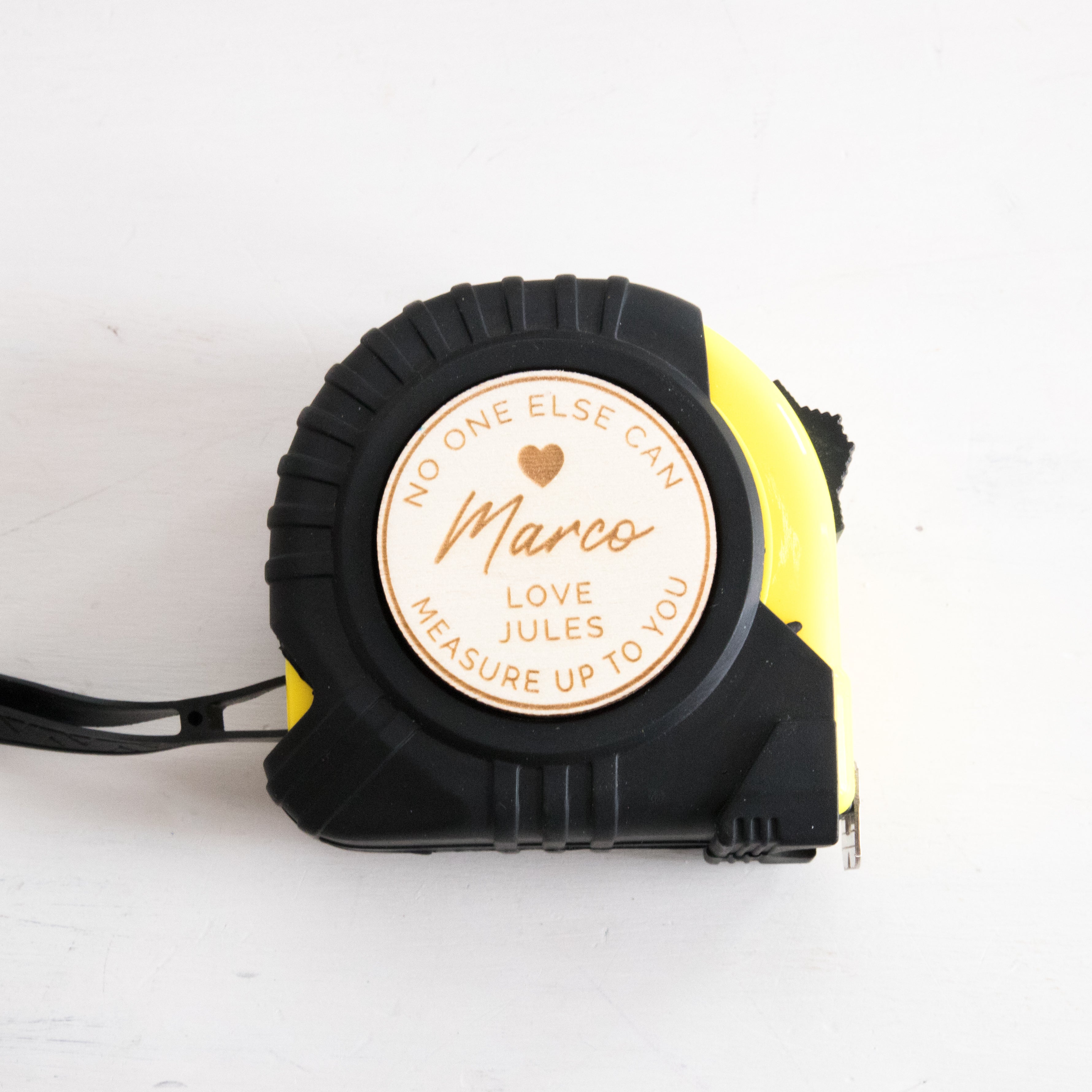 Custom Engraved Tape Measure - Hearts - 5m