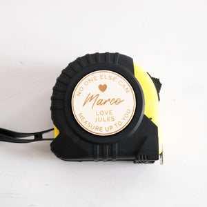 Custom Engraved Tape Measure - Hearts - 5m