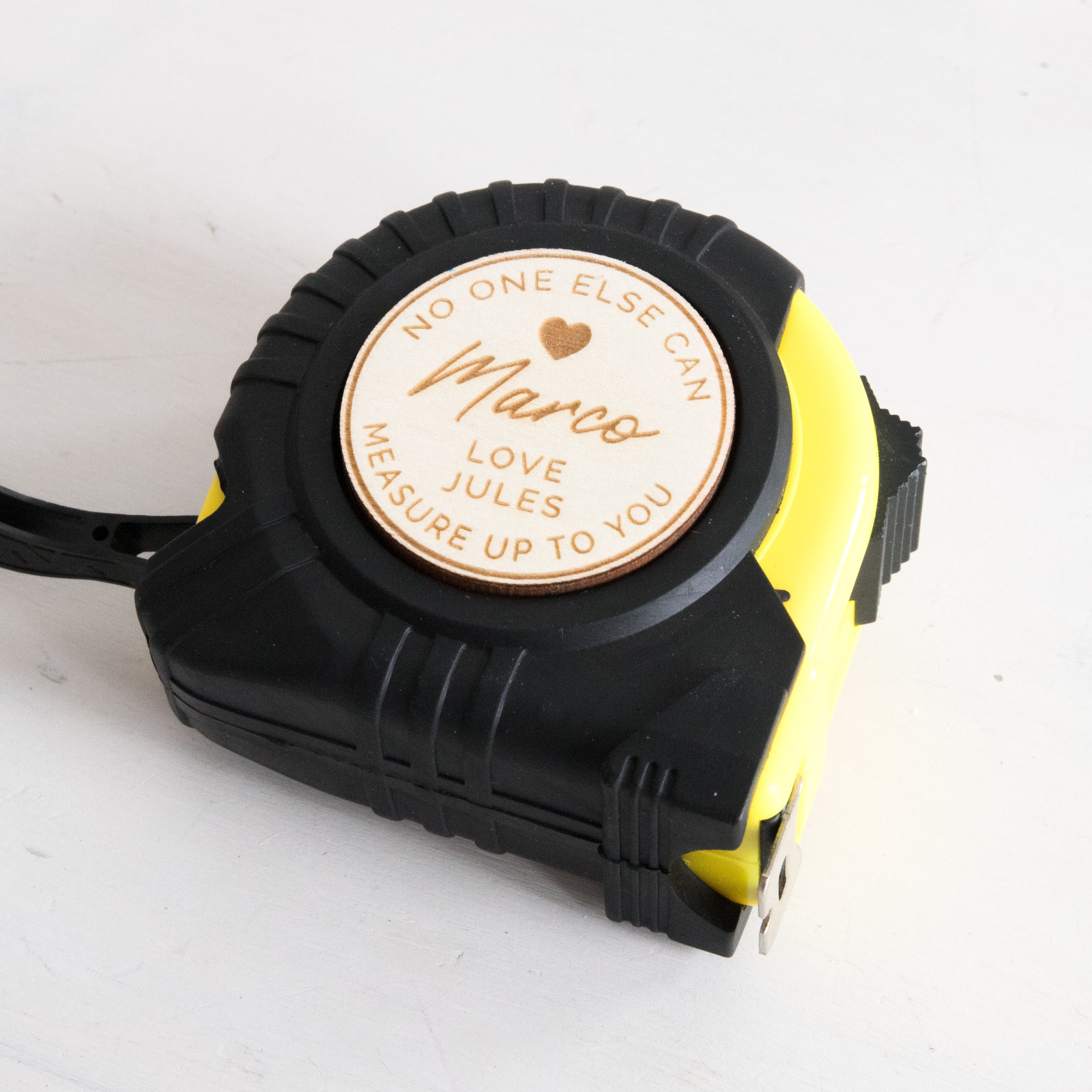Custom Engraved Tape Measure - Hearts - 5m