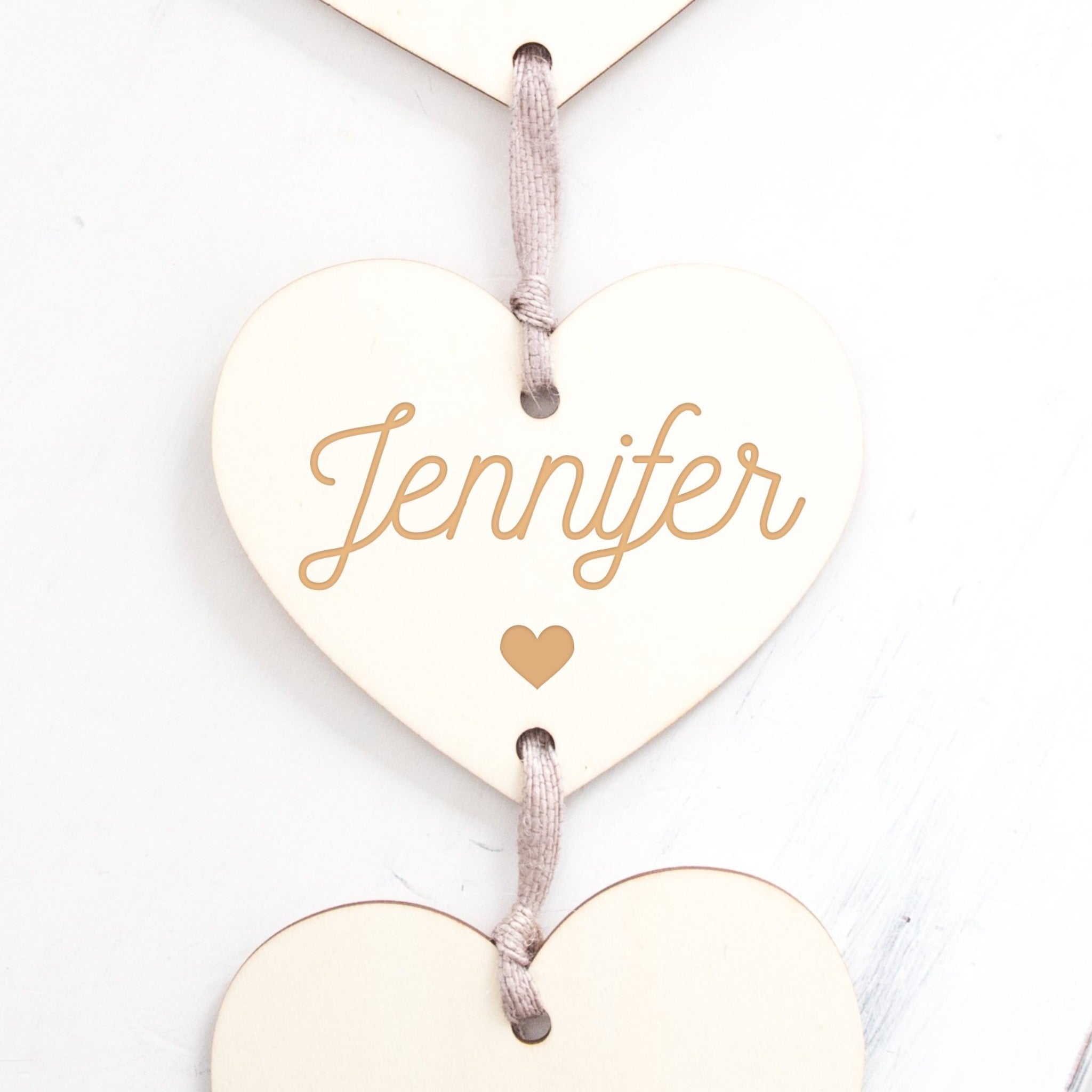 Our Family Hanging Hearts