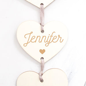 Our Family Hanging Hearts