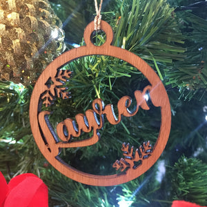 Snowflake Personalised Name Decoration