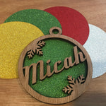 Load image into Gallery viewer, Snowflake Personalised Name Decoration
