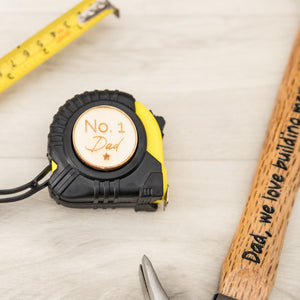 Engraved Hammer and Tape Measure Set