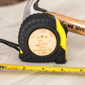 Engraved Hammer and Tape Measure Set