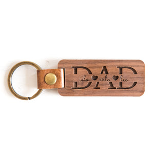 Dad Names Key Ring