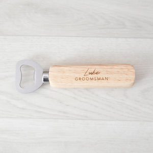 Custom Engraved Bottle Opener - Wedding