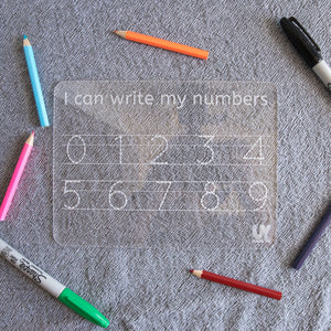 Wipe Clean Numbers Board