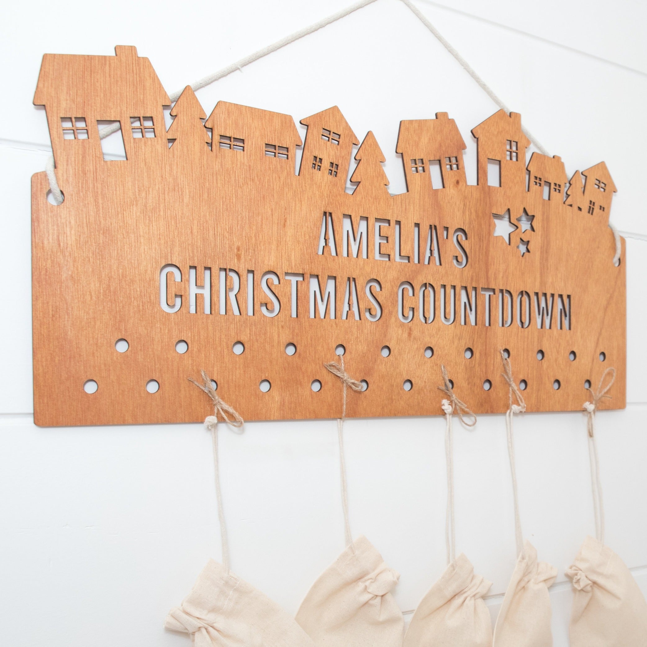 Hanging DIY Advent Calendar