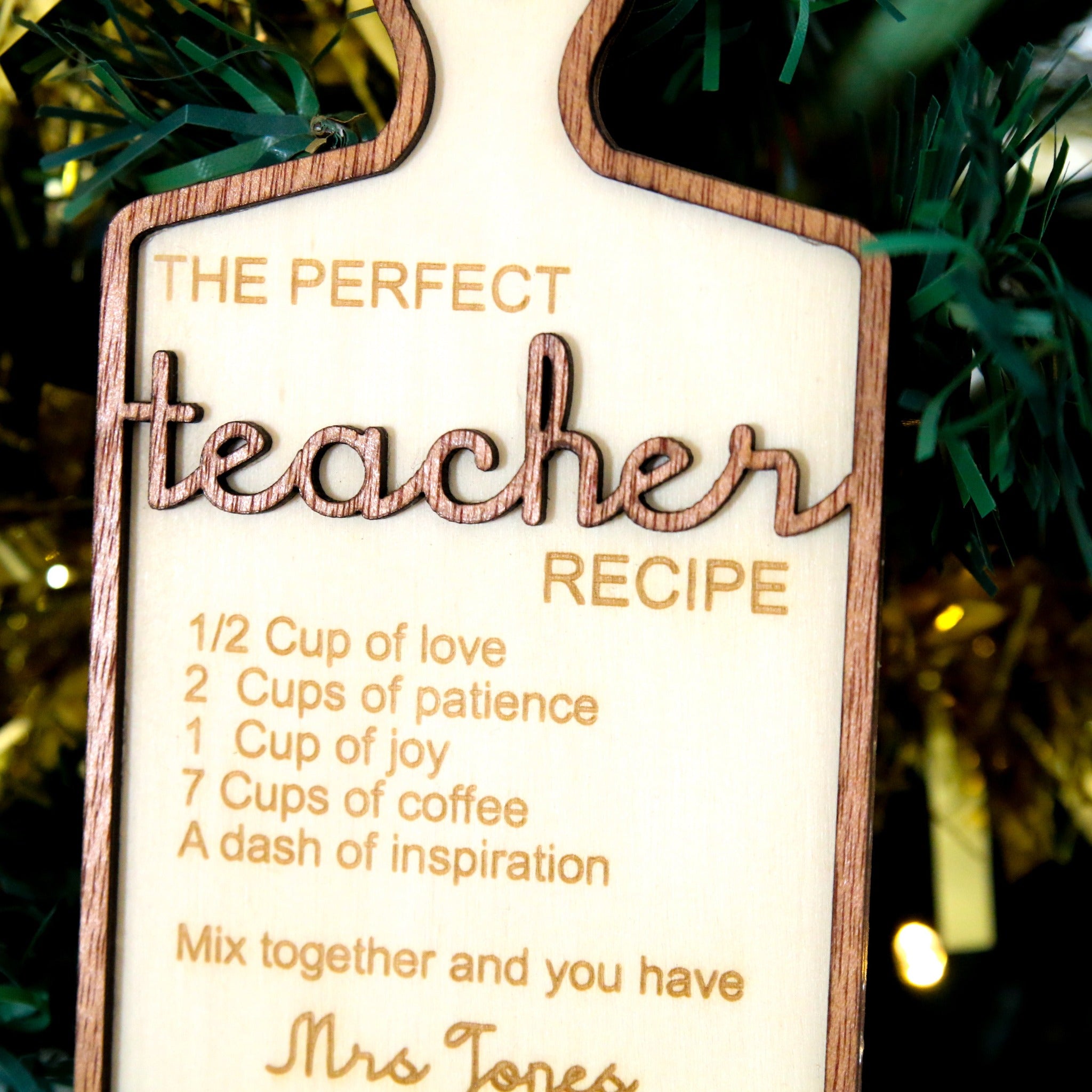 Teacher Christmas decoration