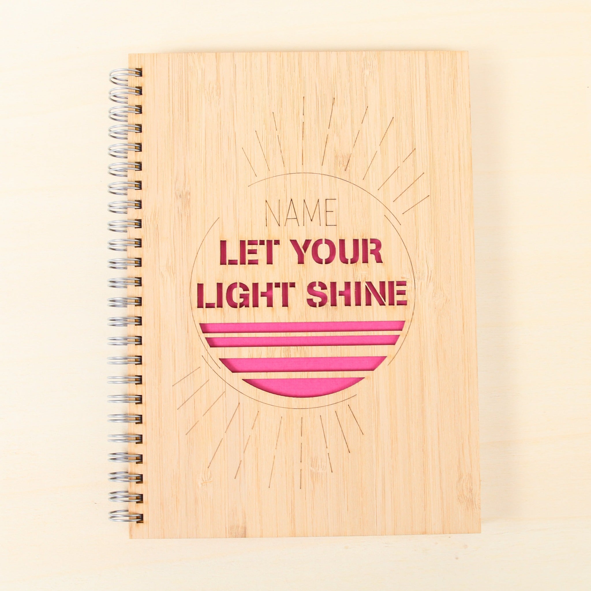 Personalised Notebook - Let Your Light Shine