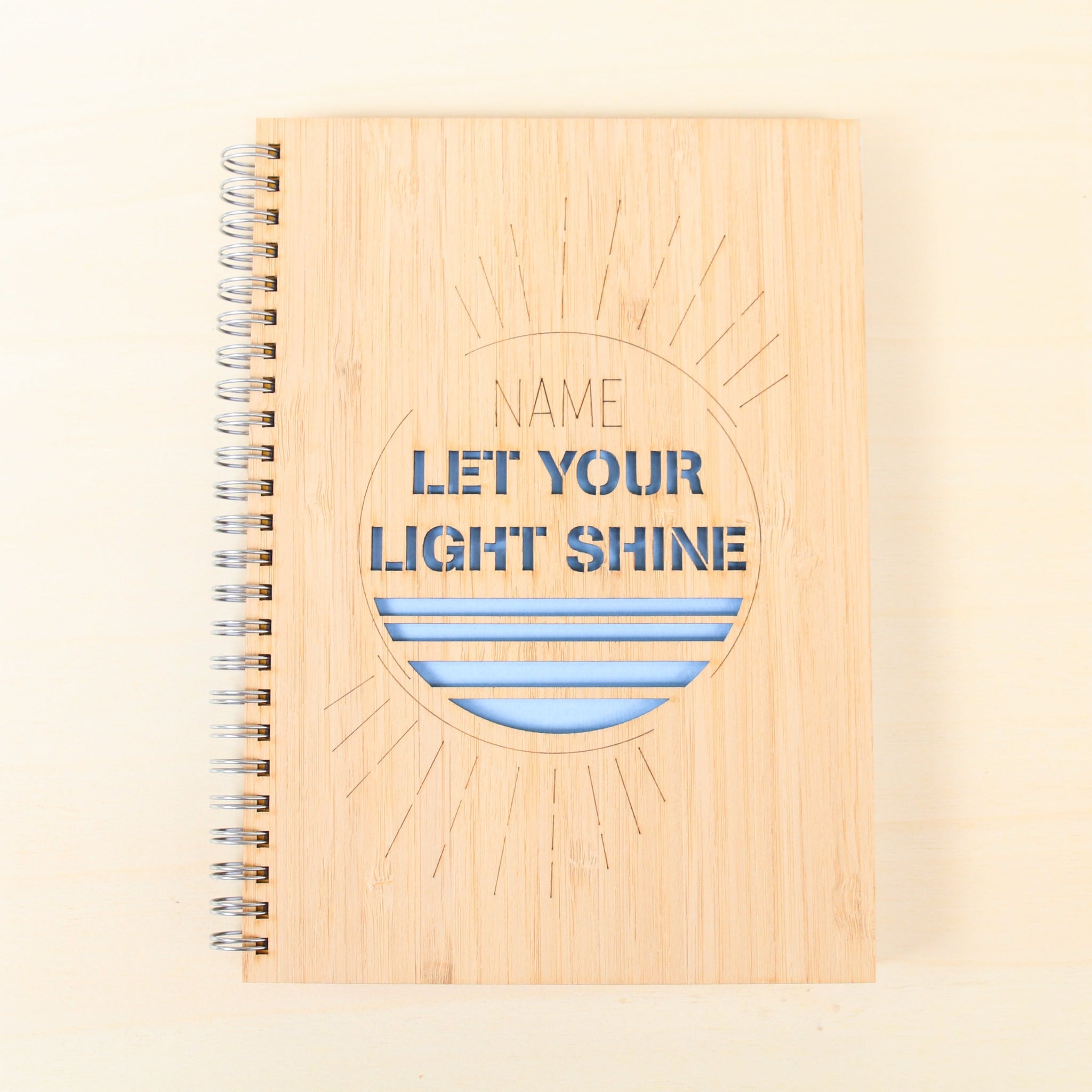 Personalised Notebook - Let Your Light Shine