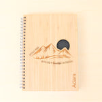 Load image into Gallery viewer, Personalised Notebook - Mountains
