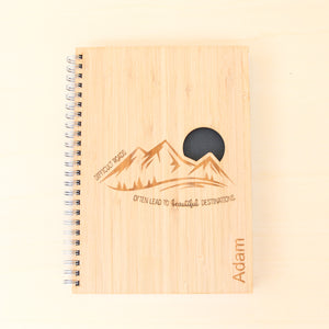 Personalised Notebook - Mountains