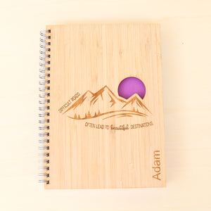 Personalised Notebook - Mountains
