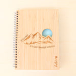 Load image into Gallery viewer, Personalised Notebook - Mountains
