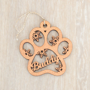 Personalised Paw Print Decoration