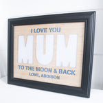 Load image into Gallery viewer, Mum Personalised Frame Cutout
