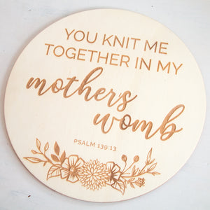Psalm 139 plaque