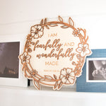 Load image into Gallery viewer, &#39;Wonderfully Made&#39; Layered Plaque
