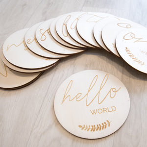 Baby Milestone Signs - Nature Print