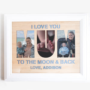Mum Personalised Frame Cutout